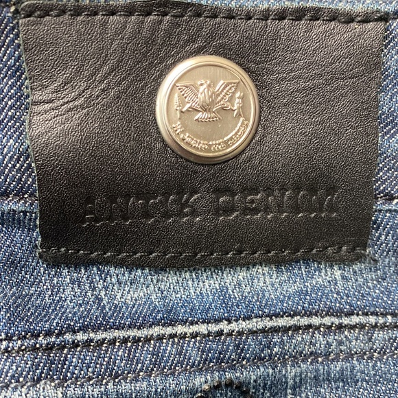 Antik Denim Original Vintage Crystal Logo CottonStretch Jeans NeverUsed - Picture 12 of 16